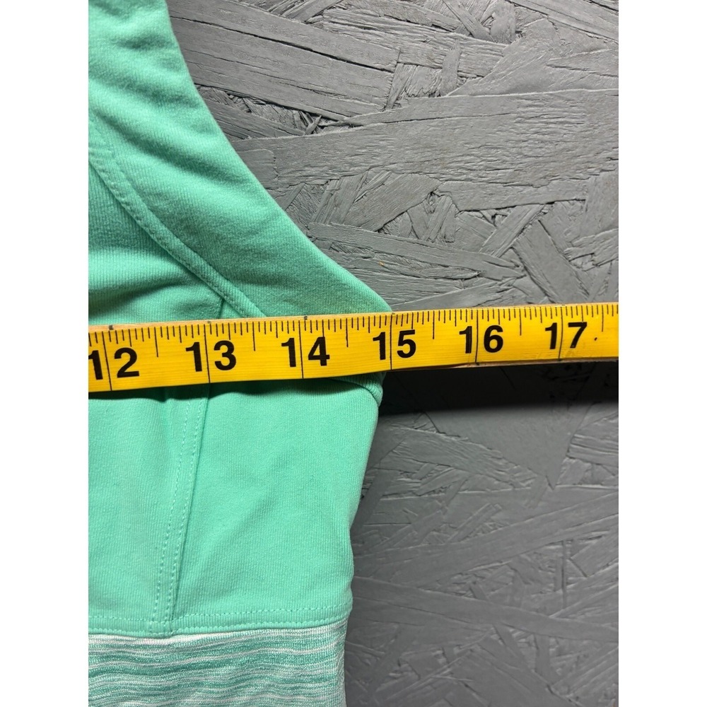 Athleta Striped Colorblock Built In Bra Banded Tank Top Womens M Green Workout - Picture 4 of 8